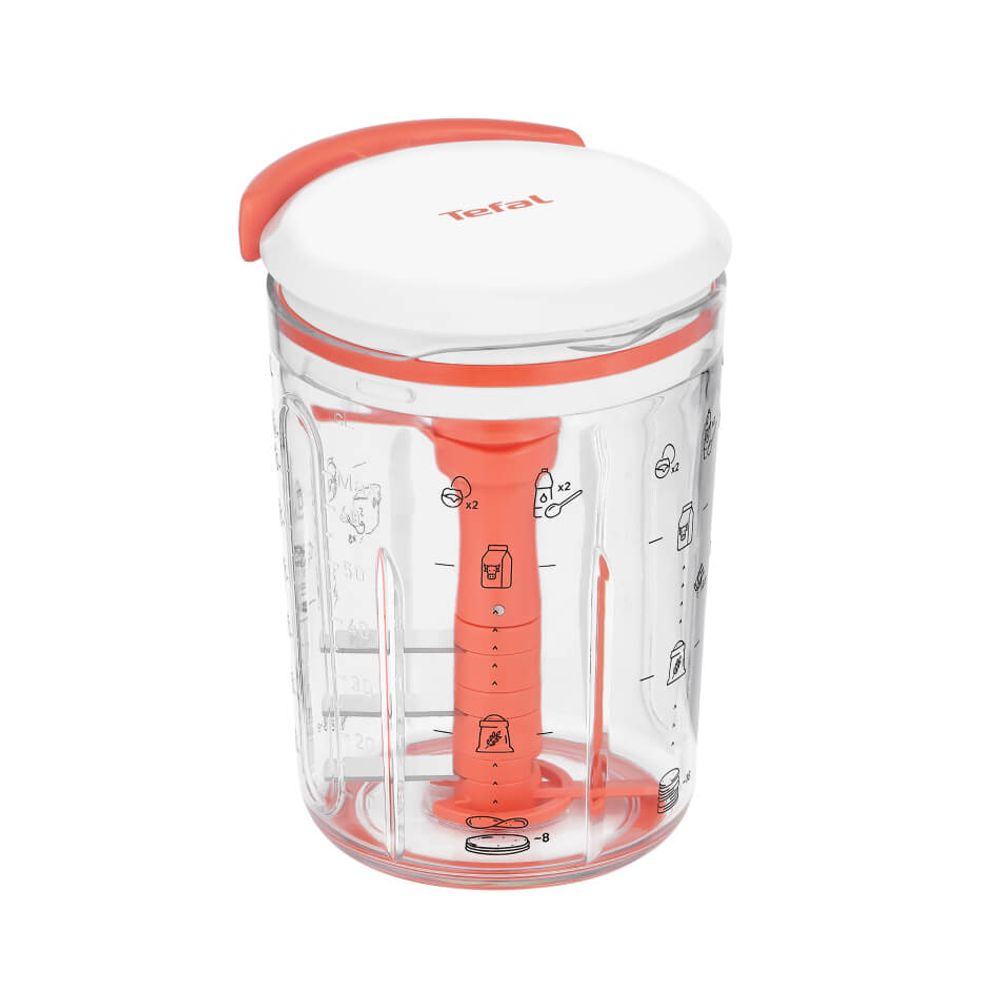 Recipient pentru prepararea aluatului de clatite Tefal Pancake Express K1844404, 900ml, 3 lame din otel inoxidabil