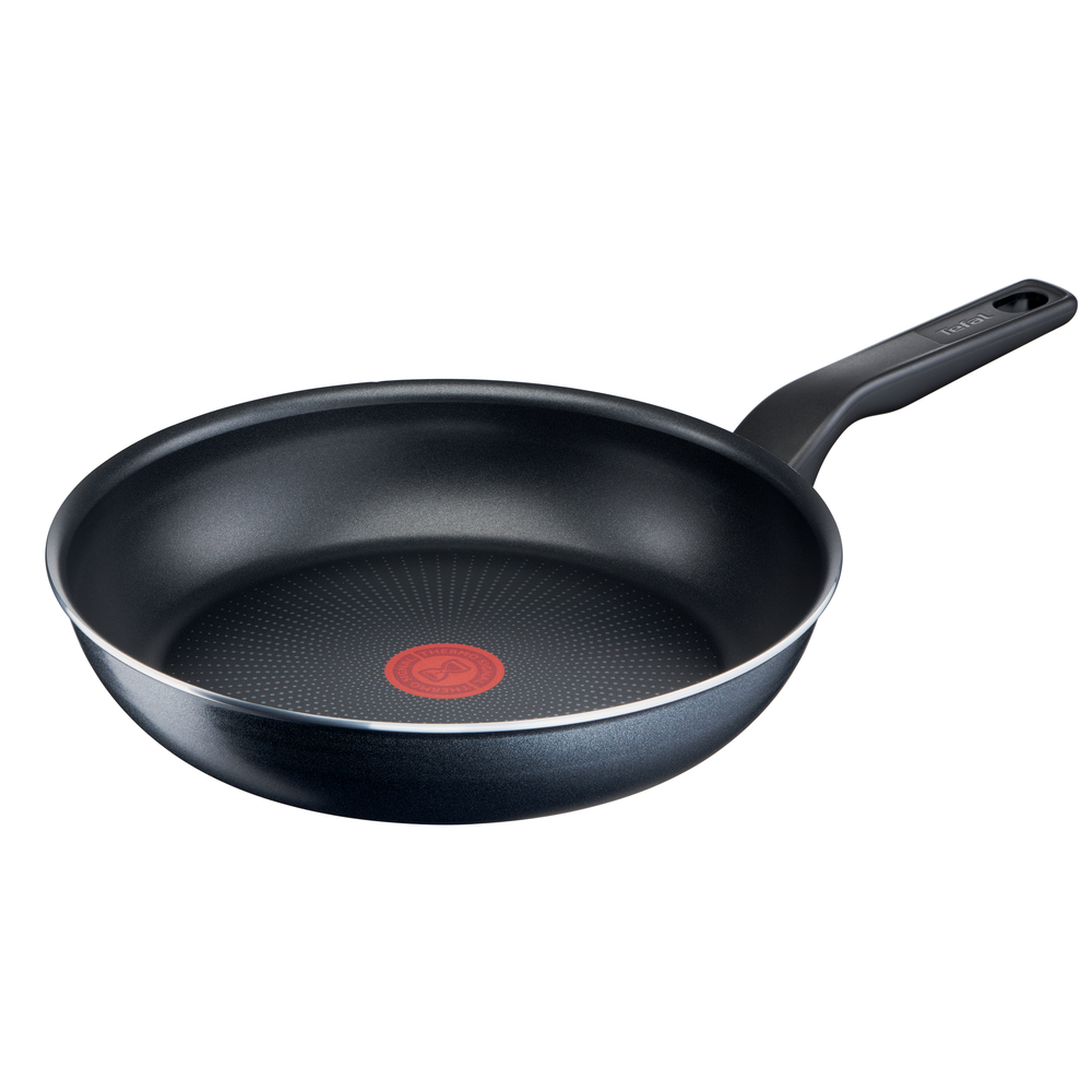 Tigaie XL Force C3850653, 28 cm, înveliș antiaderent 100% sigur, de lungă durată, Thermo-Signal™, bază Diffusion+, aluminiu, negru