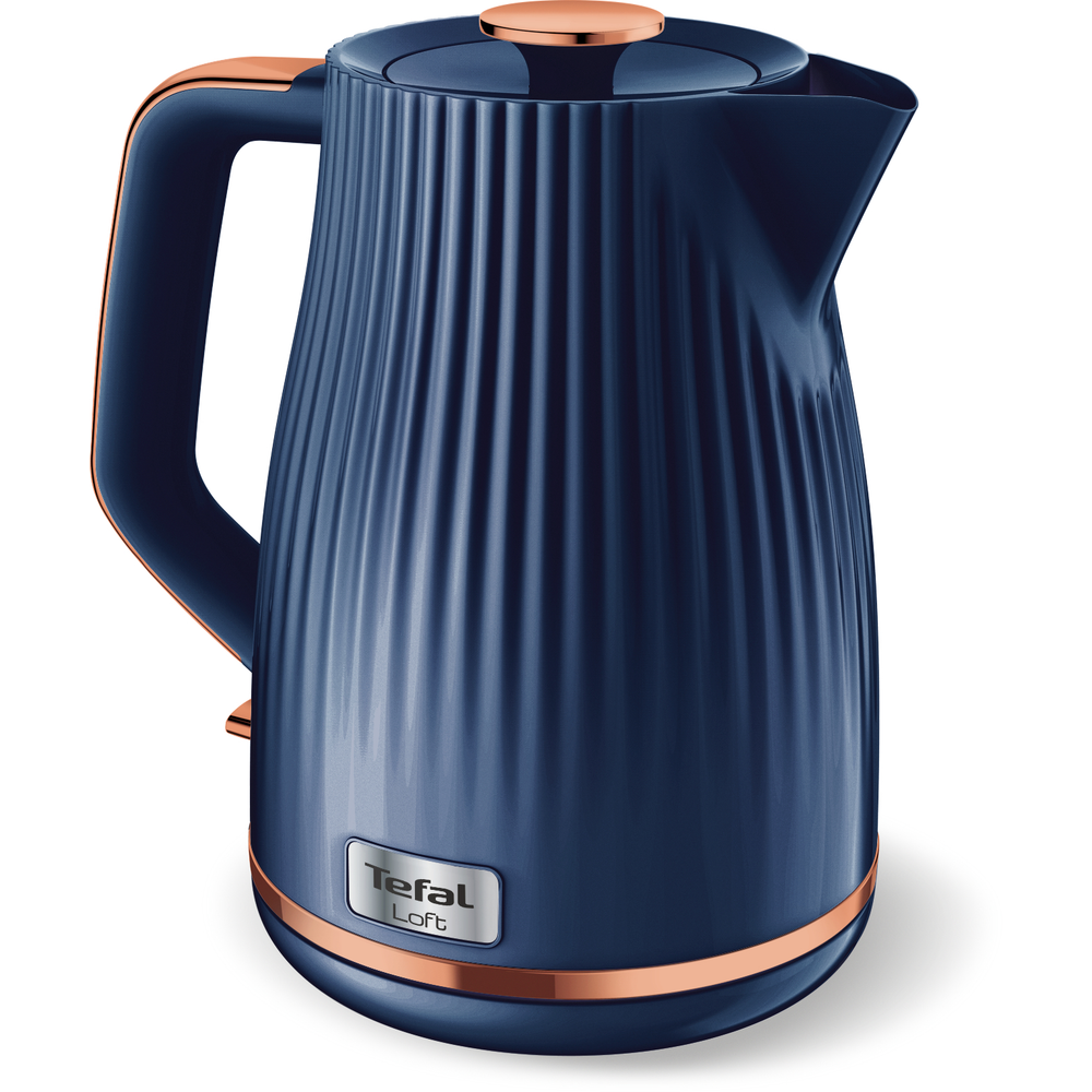 Fierbator apa Tefal Loft KO251430, 2400W, 1.7L, albastru