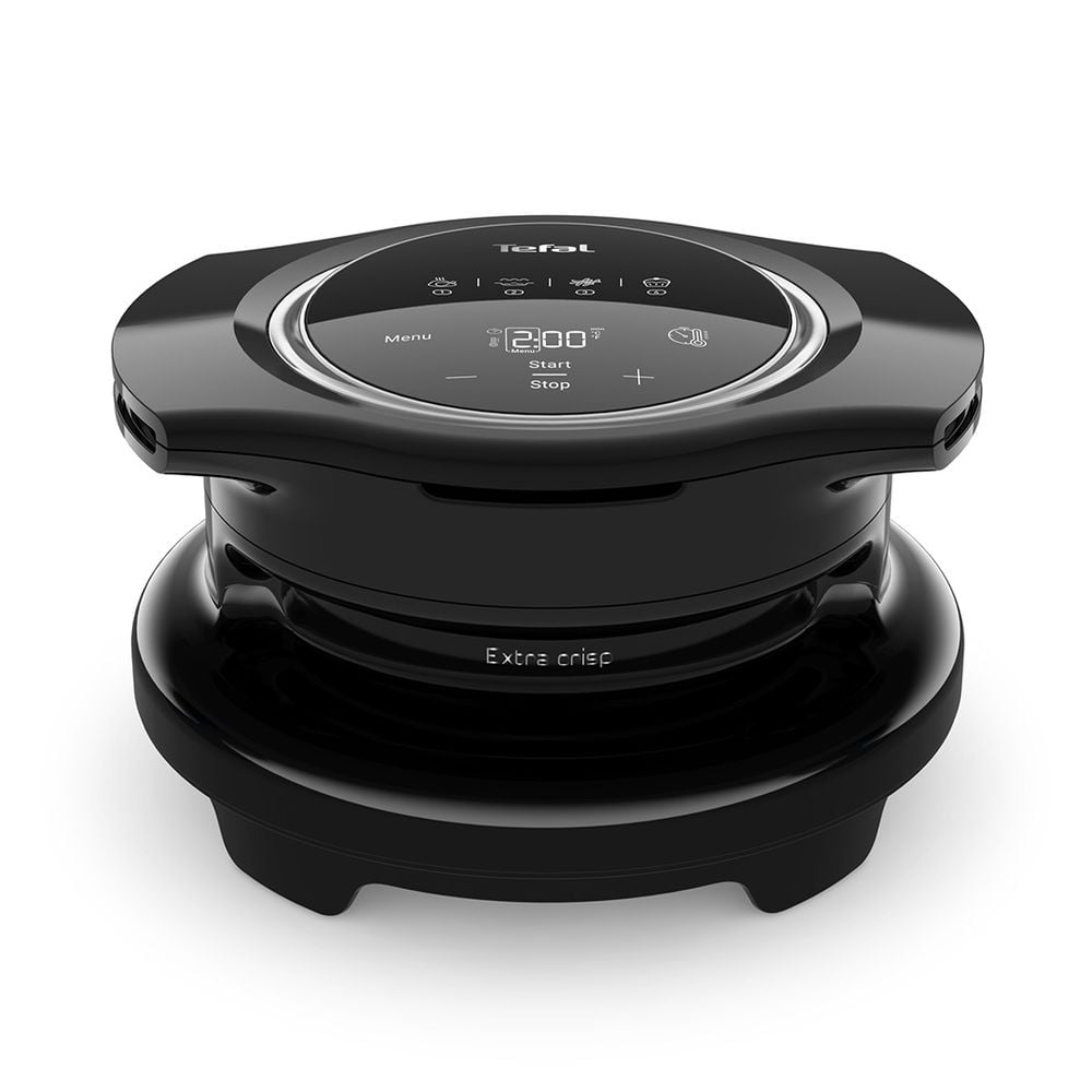 Accesoriu multicooker pentru prăjit Tefal Cook4Me+ Extra Crisp Lid EY150830, compatibil cu multicookerele Cook4Me de 6 L, 4 programe, temperatură ajustabilă, negru