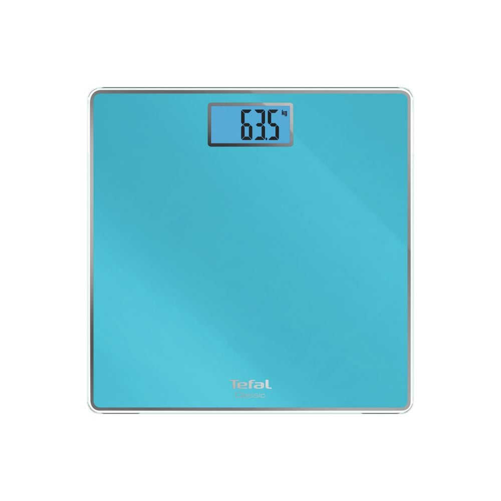 Cântar de baie Classic PP1503V0, 160 KG, gradații la 100 g, 31 x 31 cm, sticlă, albastru