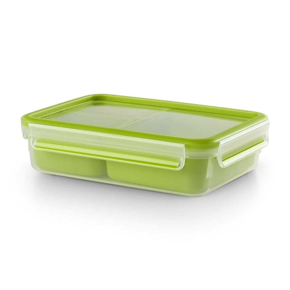 Caserola Tefal MasterSeal to Go K3100412 , 1.2 L, plastic, inchidere 100% etansa, verde