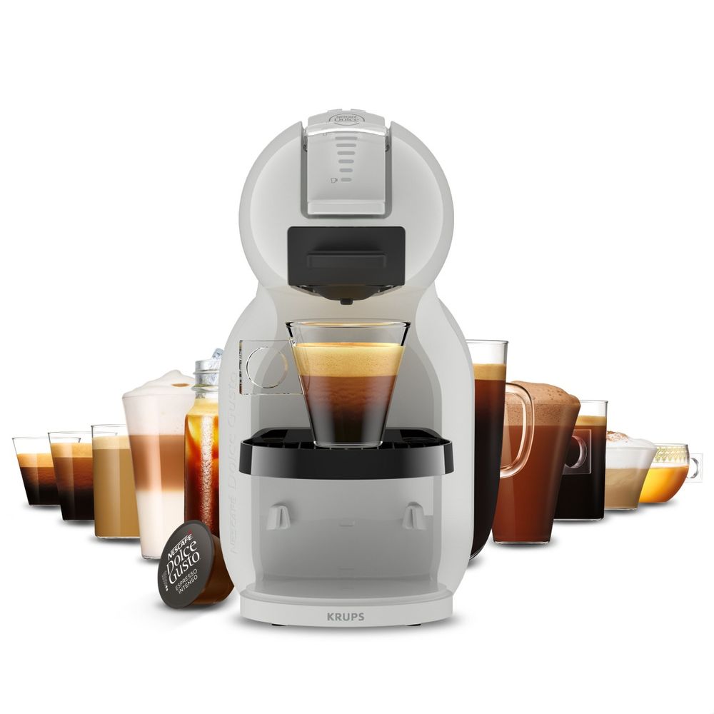 Espressor cu capsule Krups NESCAFÉ® Dolce Gusto® Mini Me 2 KP143GF0, 1600 W, 15 bari presiune, rezervor apa 0.8 L, oprire automata, gri