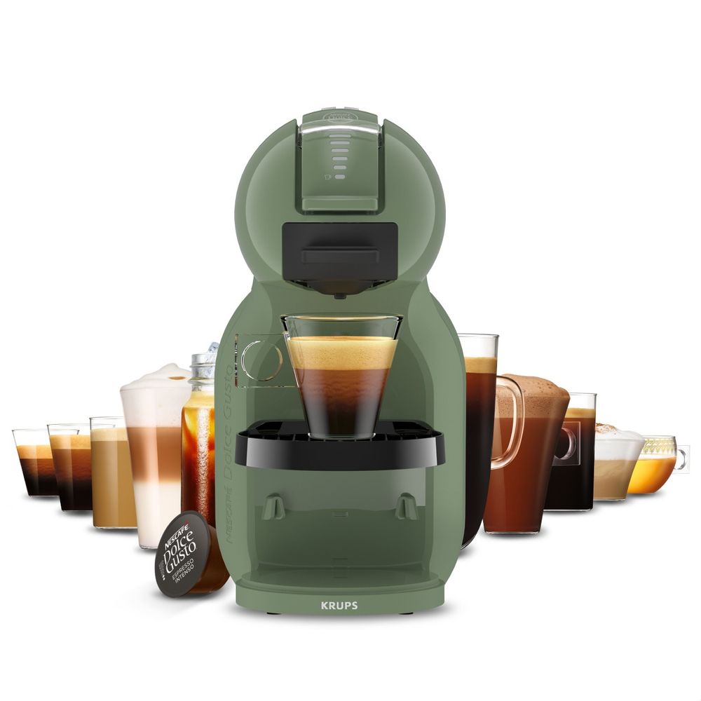 Espressor cu capsule Krups NESCAFÉ® Dolce Gusto® Mini Me 2 KP1433F0, 1600 W, 15 bari presiune, rezervor apa 0.8 L, oprire automata, verde