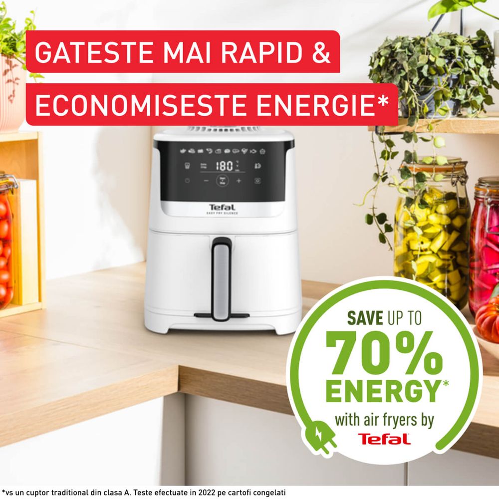 Friteuză cu aer cald Tefal Easy Fry Silence EY5521E0 1670W