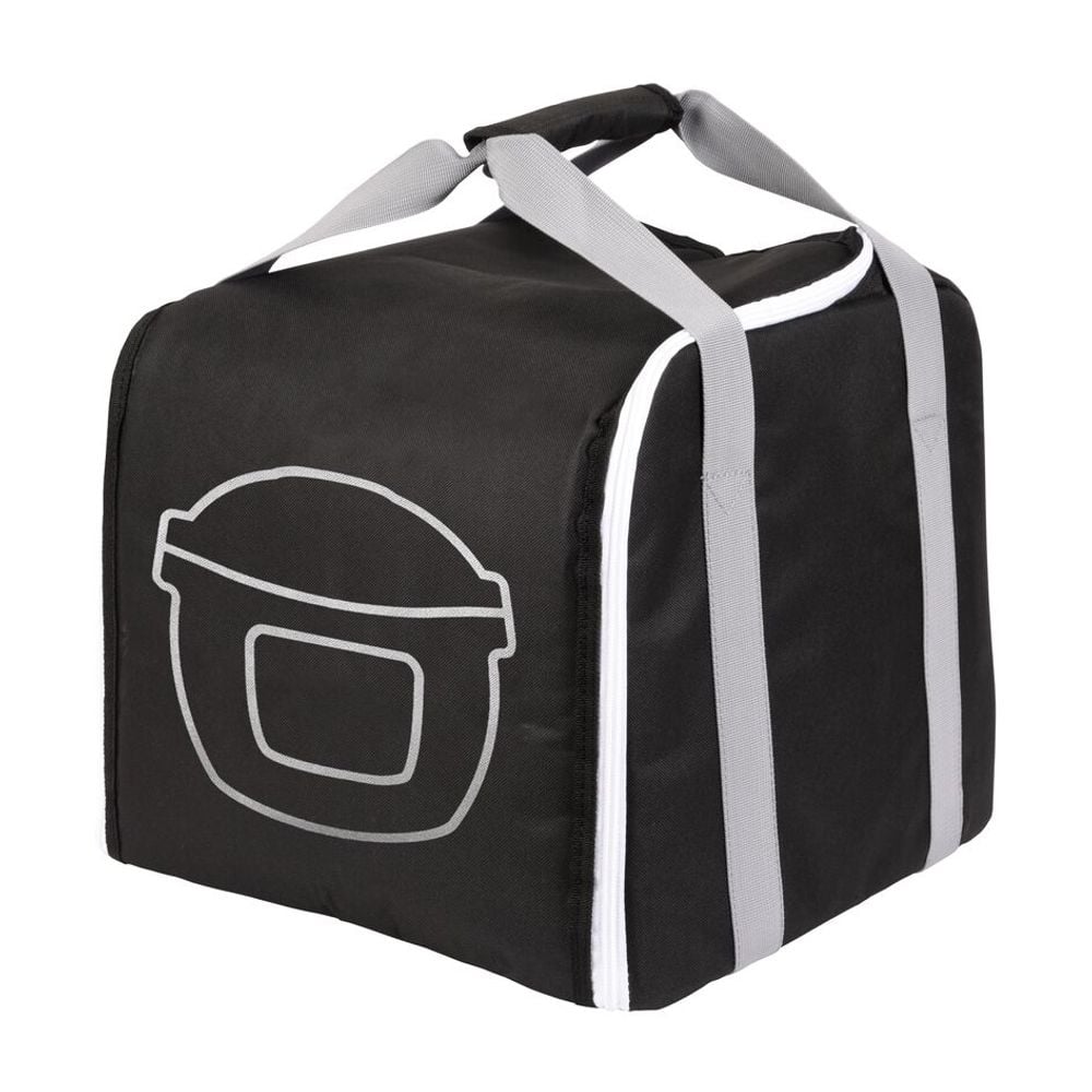 Geantă de transport Tefal XA607800 pentru multicooker Cook4me, 2 mânere, căptușeală din spumă, fund întărit, negru
