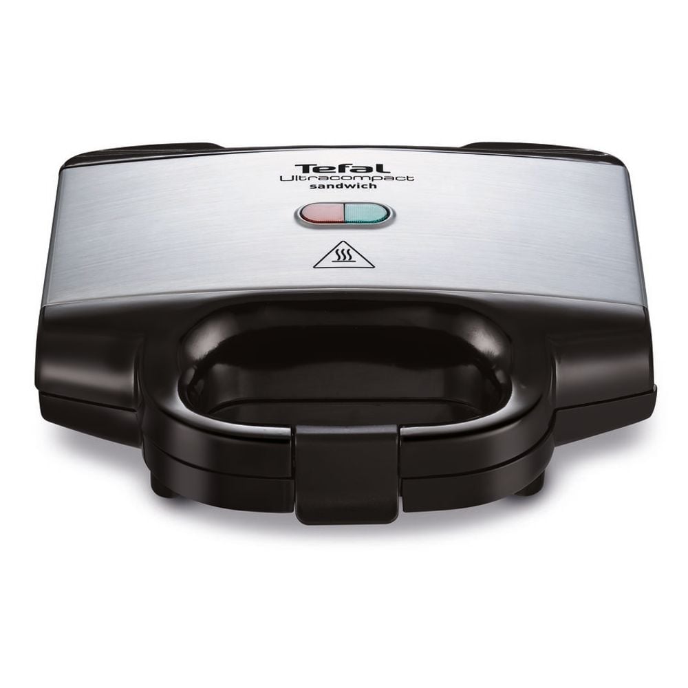 Sandwich-maker Tefal SM157236, 700W, maner izolat, sistem de blocare, invelis antiaderent, Negru