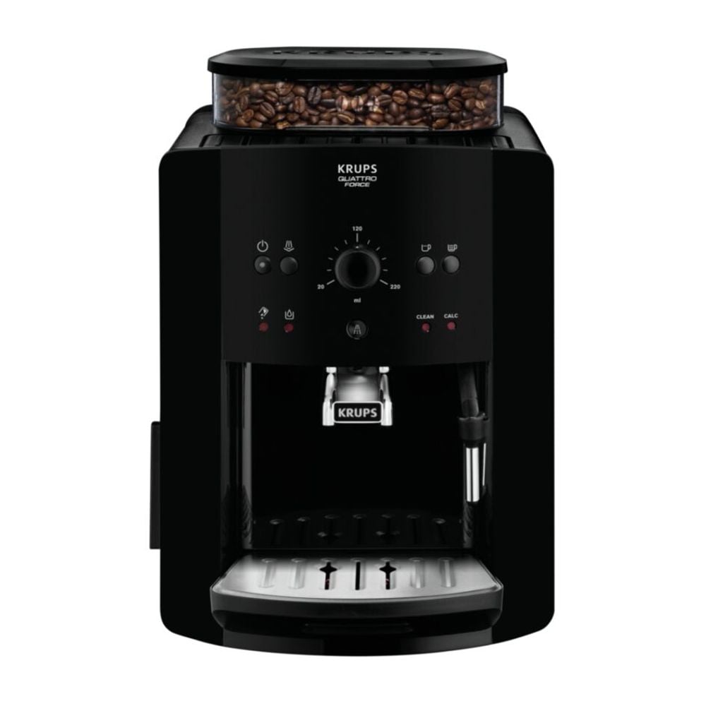 Espressor automat Krups Picto Arabica EA811010, 1450W, 15 bari, 1.7L, rasnita 3 nivele, Negru