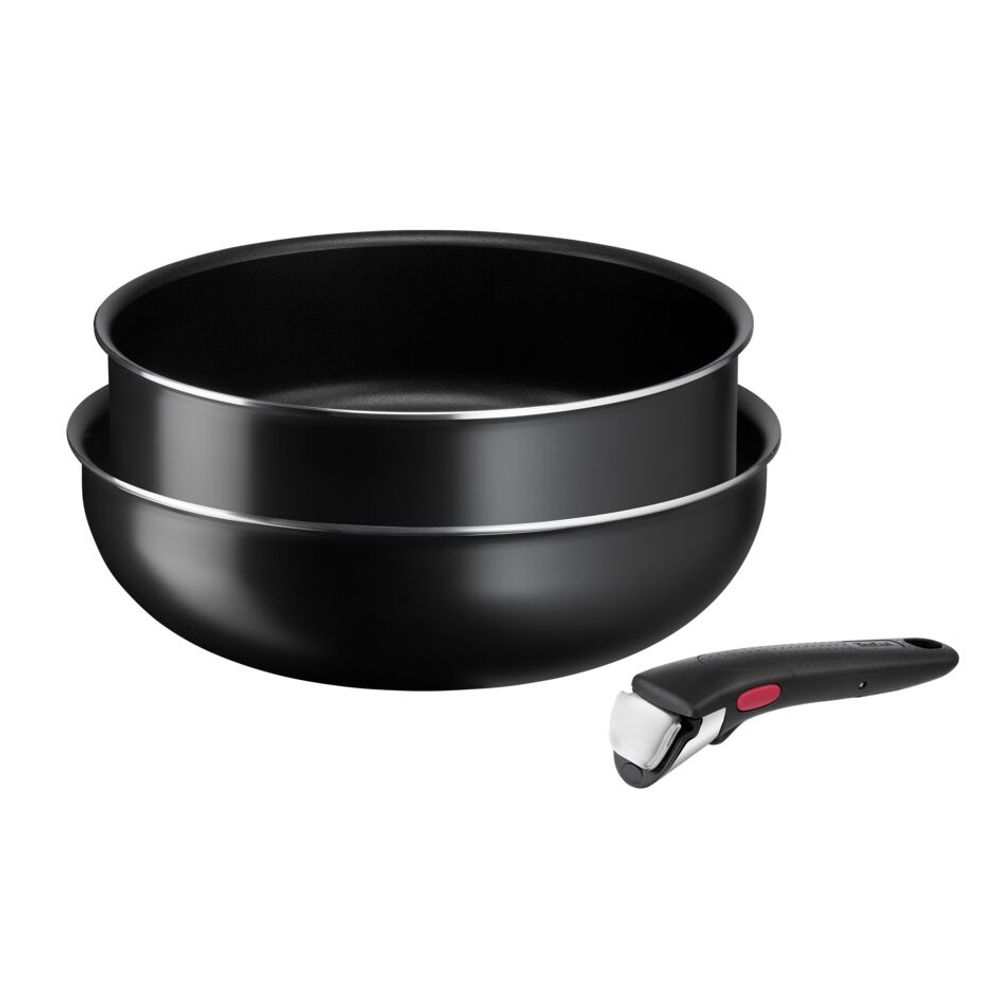 Set 3 piese Tefal Easy Cook & Clean L1539153, aluminiu