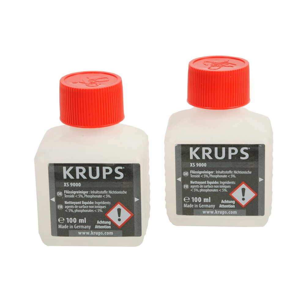 Soluție de curățare espressoare Krups XS900031 pentru sistemul de cappuccino, set 2 × 100 ml