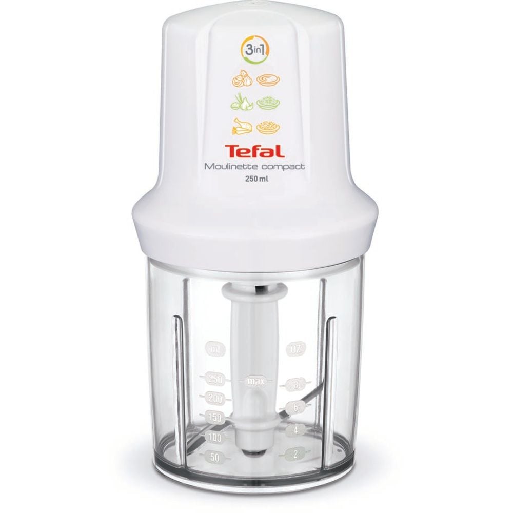 Mini tocător 3-în-1 Moulinette Compact  MB300138, 270W, 200g/250ml, alb