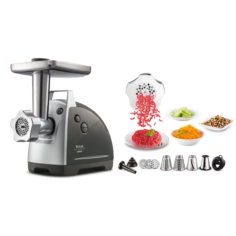 Masina tocat carne Tefal HV8 Plus NE688837, 2200W, inox
