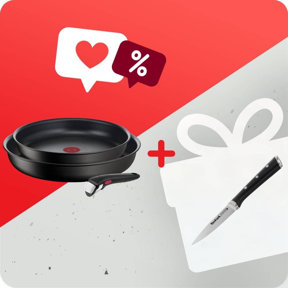 Set 3 piese Tefal Ingenio Unlimited & Cuțit pentru decojit