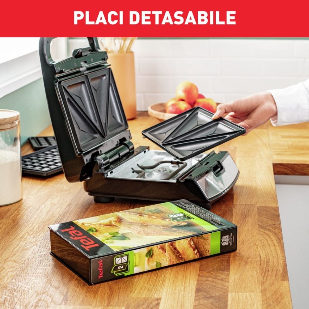 Sandwich maker Tefal Snack Collection SW852D12, 700W, inox