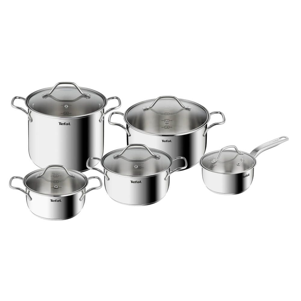 Set 10 piese Tefal Intuition B864SA74, cratita cu un maner de 16