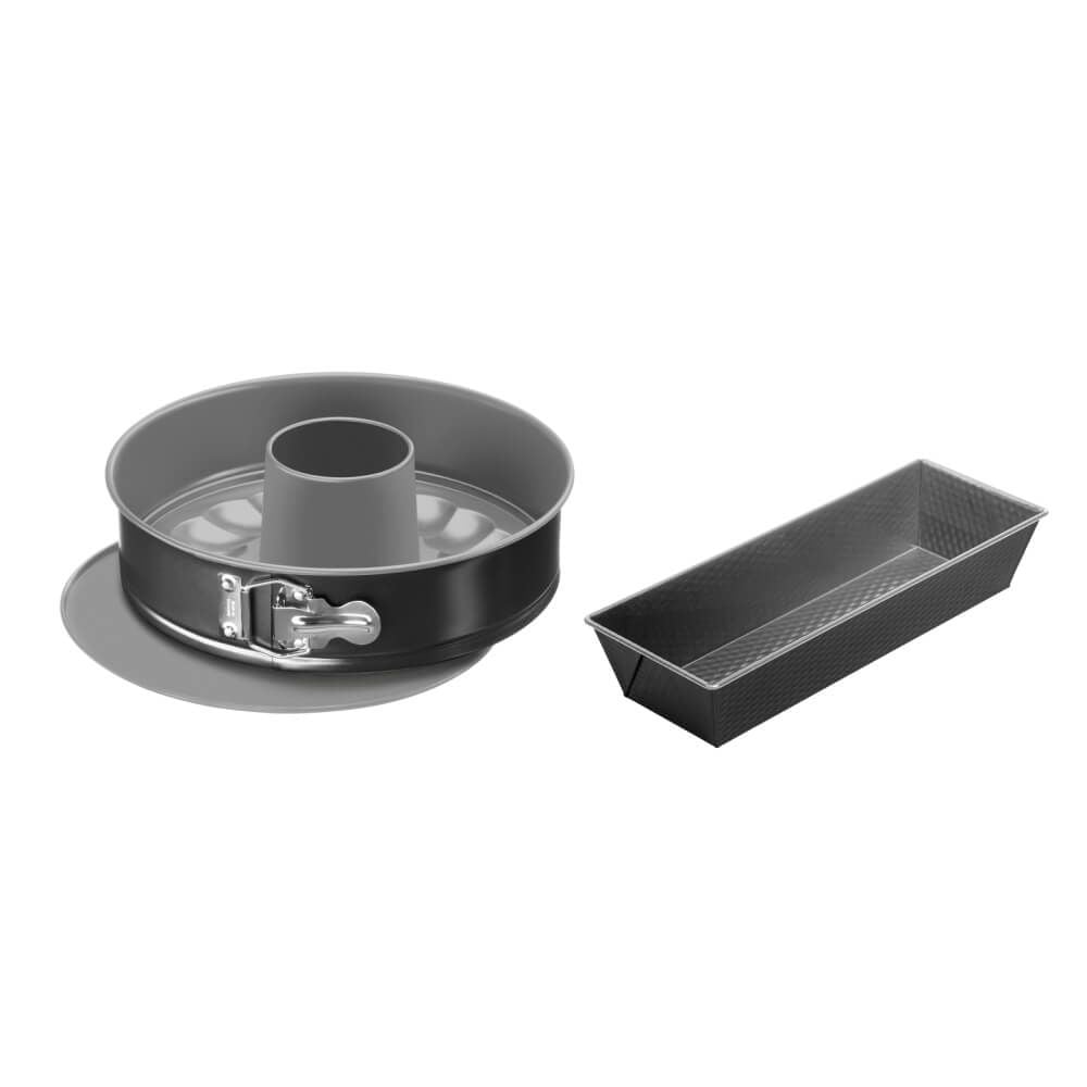 Set 3 piese Tefal Easybake J174S274, forme pentru copt, gri
