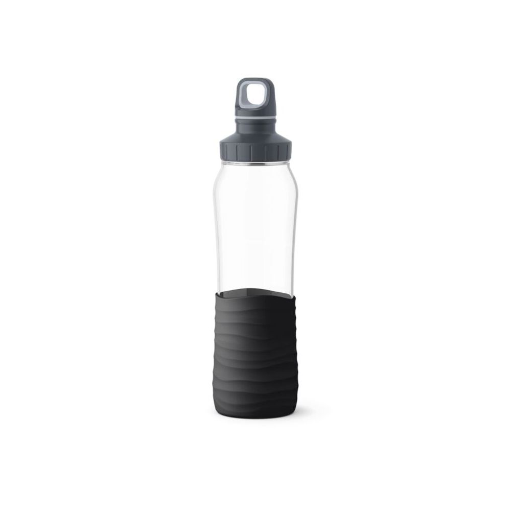 Sticlă de apa Drink2GO Waves Tefal N3100110, material sticla, bauturi plate & carbogazoase, 0.7 L, negru