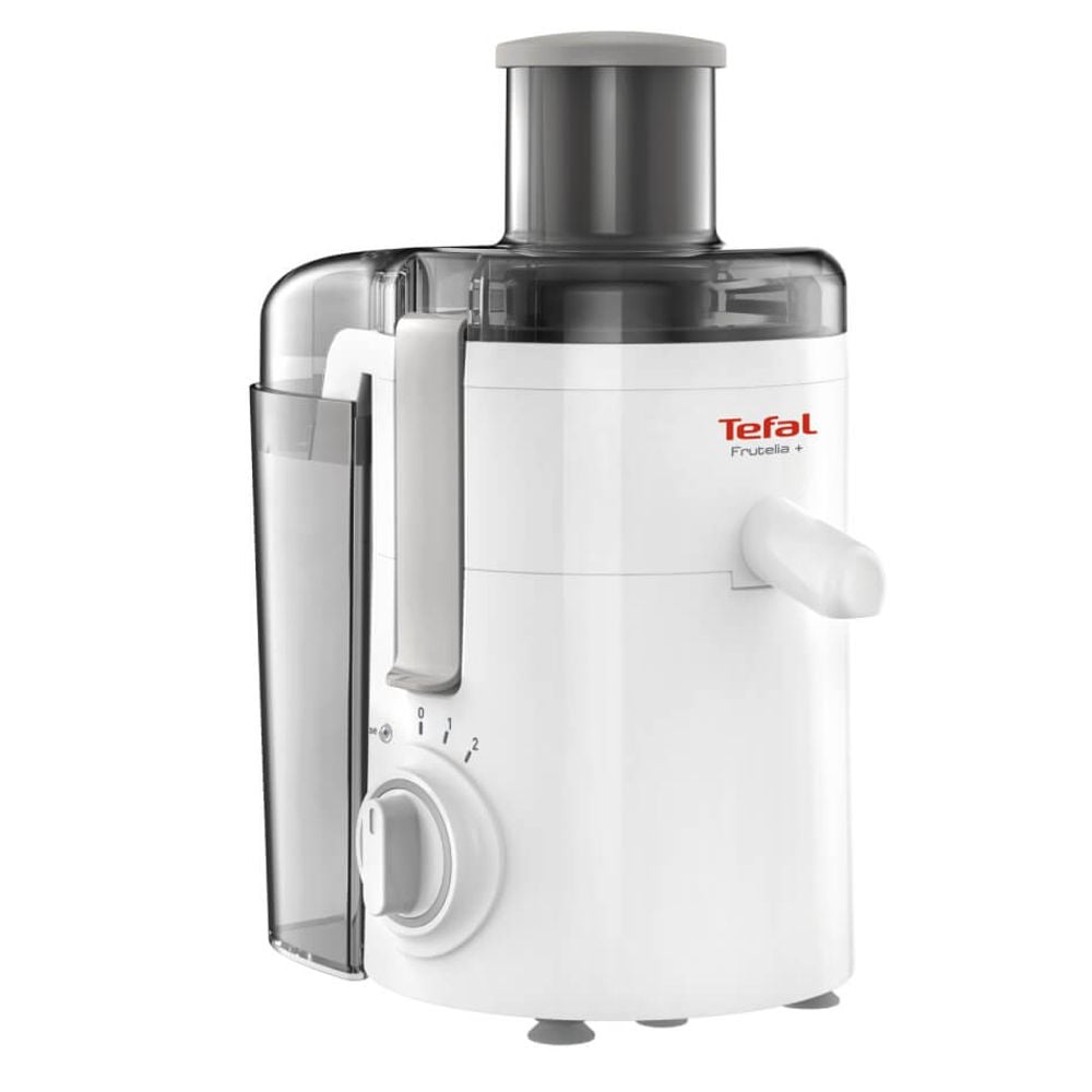 Storcător de fructe și legume Tefal Frutelia+ ZE370138, 350W, 2 viteze, recipient pulpă 0.95L, funcție Pulse, alb