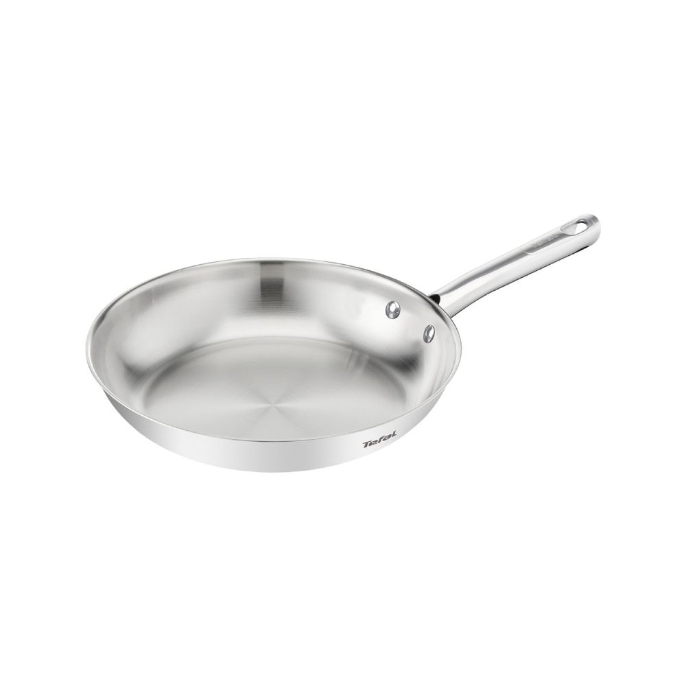 Tigaie Tefal Duetto On B8660634, 28 cm, oțel inoxidabil, bază Thermo-Fusion™, inducție