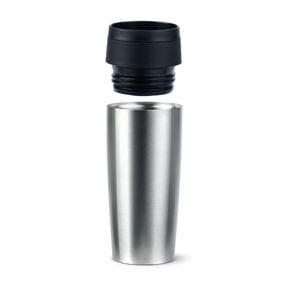 Termos Tefal Travel Mug Classic N2020110, inox, 0.36 L, 100% etanș, functie Quick Press, argintiu