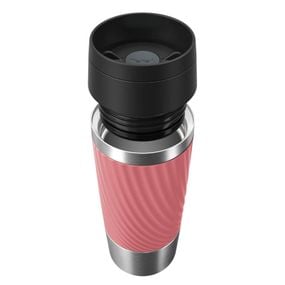 Termos Tefal Travel Mug Classic N2024410, 0.36 L, pastrare la rece 12 ore, pastrare la cald 6 ore, roz & argintiu