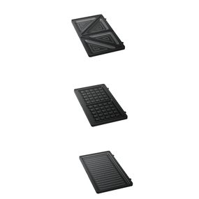 Sandwich maker multifuncțional Tefal UltraCompact 3 în 1 SW383D10, 700W, 3 plăci detașabile pentru sandwich-uri, panini și gofre, negru & argintiu