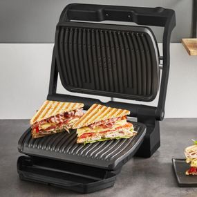 Grătar electric Tefal Optigrill+ GC717810, 2000W, 6 programe automate, plăci de 30 x 20 cm detașabile, mod auto și manual, negru 