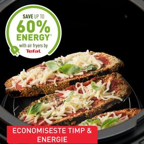 Accesoriu pentru gătire cu aer cald Tefal Turbo Crisp LF101810, 4 programe, temperatură ajustabilă, ecran LED, compatibil cu multicooker Turbo Cuisine, negru