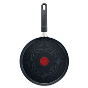 Tigaie pentru clătite XL Force C3851053, 25 cm, înveliș antiaderent 100% sigur, de lungă durată, Thermo-Signal™, bază Diffusion+, aluminiu, negru