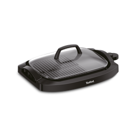 Grătar electric Health Multi Grill CB6A0830, 2000 W, termostat 5 nivele, suprafaţă antiaderentă, capac sticlă, negru