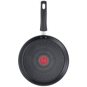Tigaie pentru clătite Unlimited G2553872, 25 cm, înveliș antiaderent 100% sigur, Titanium Anti-Scratch, Thermo-Signal™, bază Thermo-Fusion™, aluminiu, negru