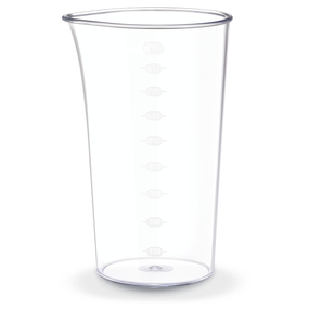 Blender vertical DailyMix HB533138, 600 W, o treaptă de viteză, tocător 0.5 L, tel, protecție antistropire, mâner ergonomic, recipient 0.8 L, alb