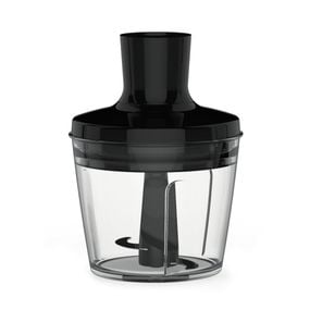 Blender vertical OptiChef 2 &icirc;n 1 HB641838, 800 W, 10 trepte de viteză, funcție Turbo, tocator 0.5 L, protecție antistropire, m&acirc;ner antialunecare, recipient 0.8 L, negru