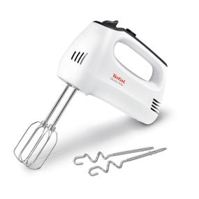 Mixer Quick Mix HT310138, 300 W, 5 trepte de viteză, funcție Turbo, 2 teluri, 2 cârlige, alb
