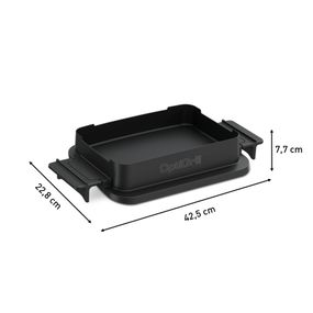 Accesoriu tavă pentru coacere Tefal Snacking & Baking XA732810, 1.6 L, compatibil cu grătarul electric OptiGrill 4 &icirc;n 1 și OptiGrill 2 &icirc;n 1, seriile GC774xx, GC773xx, GC772xx, negru