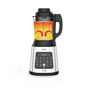Blender Tefal PerfectMix Cook BL83SD30, 1400W, capacitate 1.75L, viteză variabilă, 10 programe pentru rețete calde și reci, funcție de gătire la aburi, funcție de marunțire a gheții, lame detașabile Powelix, argintiu & negru