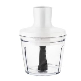 Blender vertical OptiChef 2 în 1 HB641138, 800 W, Tehnologie Powelix, 10 viteze, tocător 0,5l, pahar 0,8l, functie Turbo, alb 
