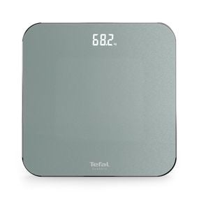 C&acirc;ntar de baie Tefal Classic PP1903V0, 180 KG, gradații la 100 g, 31 x 31 cm, sticlă, gri
