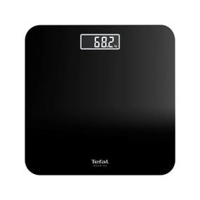 Cântar de baie Tefal Premiss PP1800V0, 160 kg, gradații la 100 g, 30 x 30 cm, sticlă, baterii incluse, negru