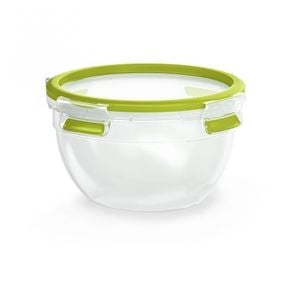 Caserolă MasterSeal to Go pentru salată  K3100112,  plastic, capac cu &icirc;nchidere etanş, 1l, transparent și verde