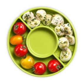 Caserolă MasterSeal to Go pentru salată  K3100112,  plastic, capac cu &icirc;nchidere etanş, 1l, transparent și verde