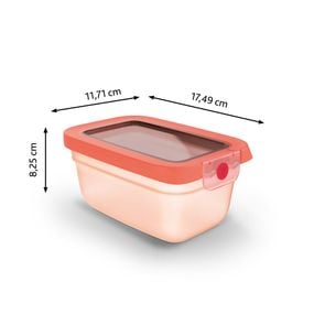 Caserolă Tefal ONEClick N1210510, 0.75 L, plastic, &icirc;nchidere 100% etanşă, portocaliu
