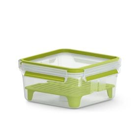 Caserola MasterSeal ToGo 1,3 L N1071710, plastic, accesoriu detașabil inclus, 100% inchidere etanșă, verde / translucid
