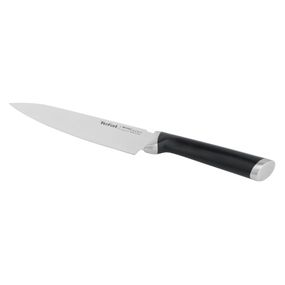 Cuțitul bucătarului cu suport de ascuțire Tefal Ever Sharp K2569004, 16.5 cm, suport cu tehnologie Dual Pivot, sistem de blocare, oțel german