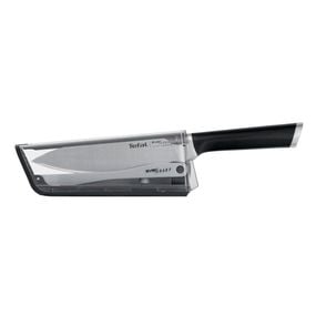 Cuțitul bucătarului cu suport de ascuțire Tefal Ever Sharp K2569004, 16.5 cm, suport cu tehnologie Dual Pivot, sistem de blocare, oțel german
