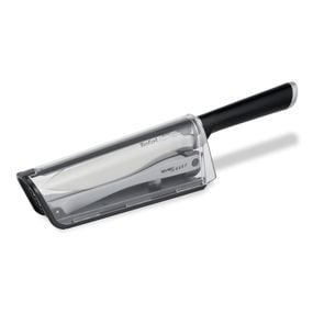 Cuțitul bucătarului cu suport de ascuțire Tefal Ever Sharp K2569004, 16.5 cm, suport cu tehnologie Dual Pivot, sistem de blocare, oțel german
