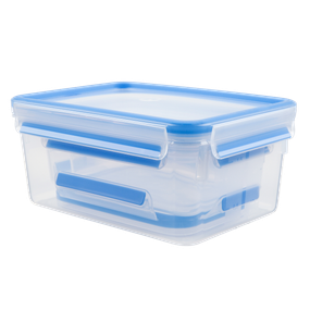 Set de 3 caserole MasterSeal Plastic K3028912, închidere etanş, 0.55 / 1 / 2.3 L, plastic, transparent