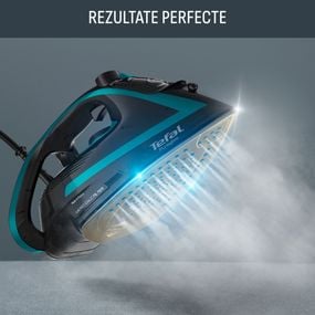 Fier de călcat cu abur Puregliss Tefal FV8066E0, 3000 W,  &icirc;ncălzire rapidă, 50 g/min de abur continuu, jet abur 280 g/min , Mod standby, Tehnologie patentata Micro Lime Filter, 