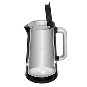 Fierbător Tefal Smart'n Light KO851830, 1800W, ecran digital, capacitate 1.7L, 5 trepte temperatură, bază rotativă, interior inox, negru