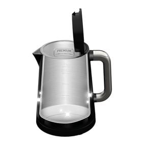 Fierbător Digital KO854830, 1L, 5 trepte de temperatură, funcția de păstrare la cald , oprire automată, perete dublu, filtru anticalcar, baza rotativă 360°, negru